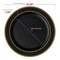 Black with Gold Edge Rim Plastic Dinnerware Value Set (120 Guests)